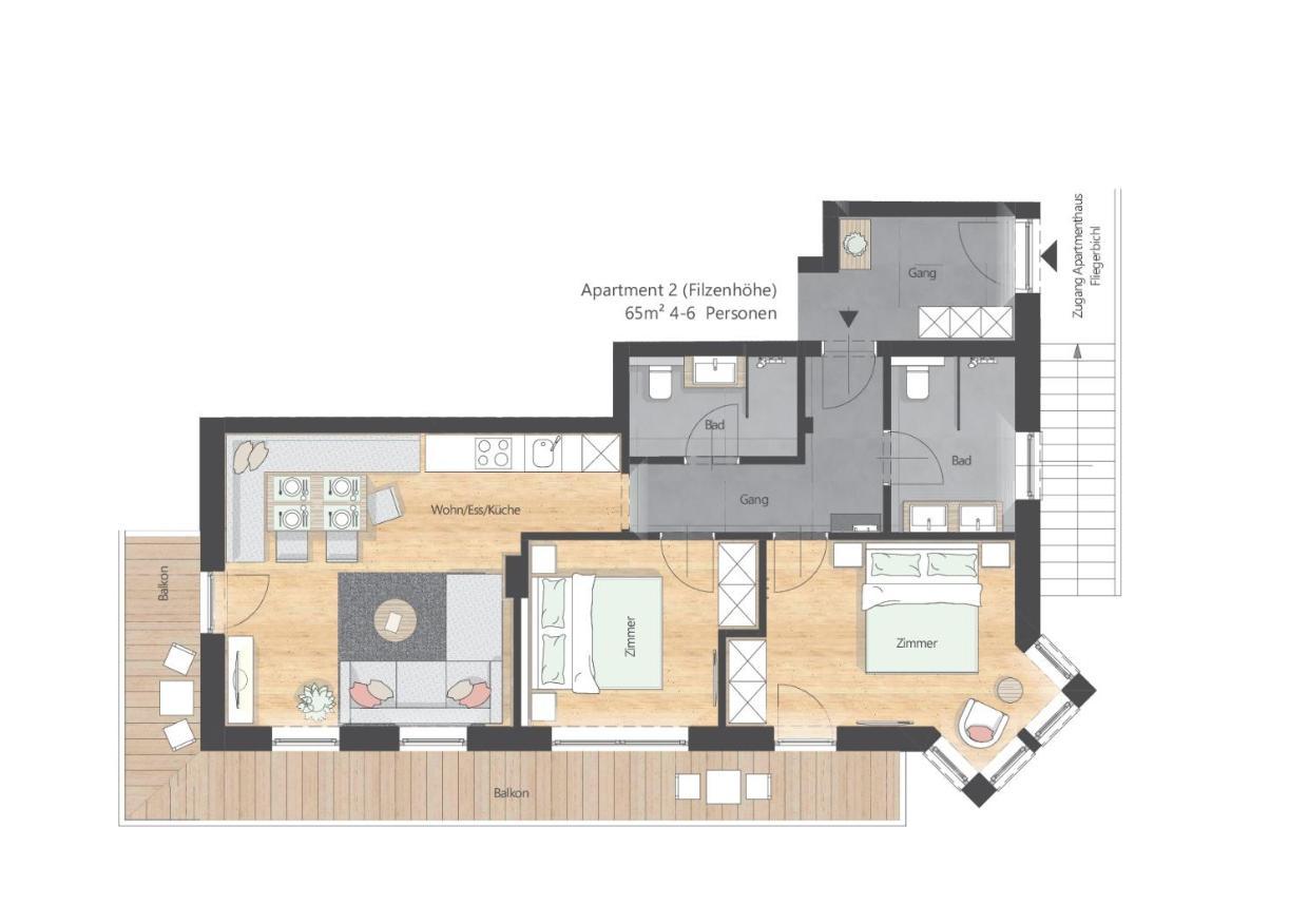Apartments Fliegerbichl - Familie Voithofer Bramberg am Wildkogel Eksteriør billede