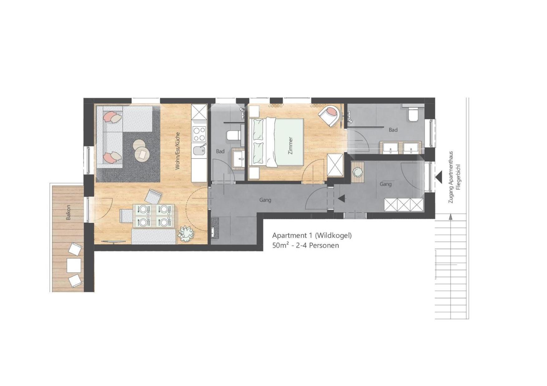 Apartments Fliegerbichl - Familie Voithofer Bramberg am Wildkogel Eksteriør billede